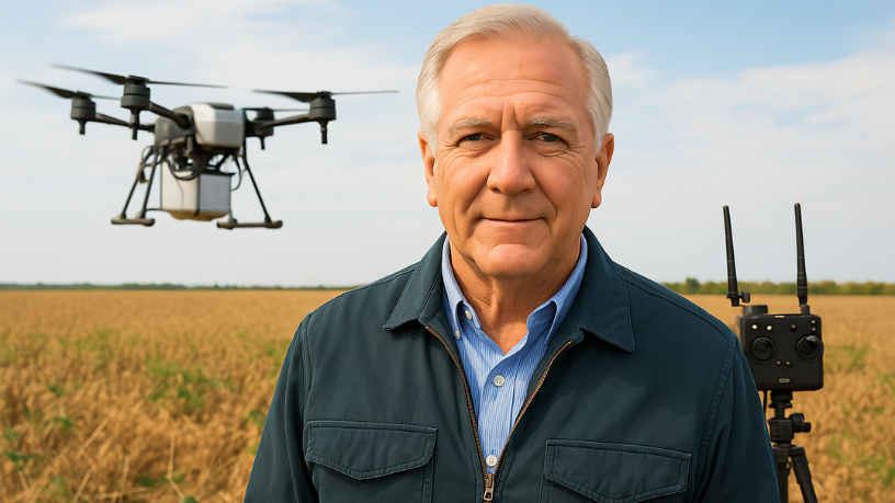 Aldo Vendramin destaca como drones e sensores revolucionam o monitoramento e a eficiência no campo.