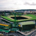 Vista aérea do Estádio José Alvalade, em Lisboa, casa do Sporting CP.